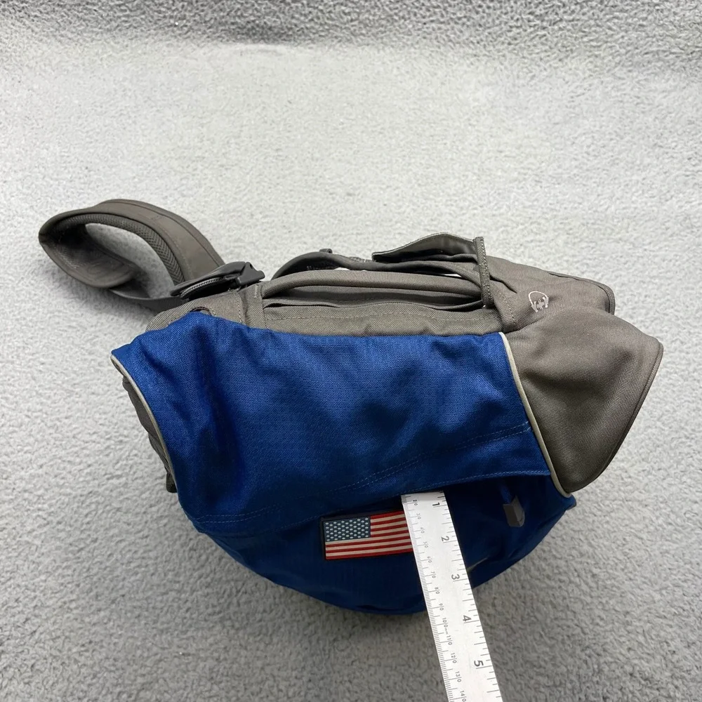 Osprey Veer Vertical Shoulder Bag Blue Grey Messenger Laptop crossbody sling Bag